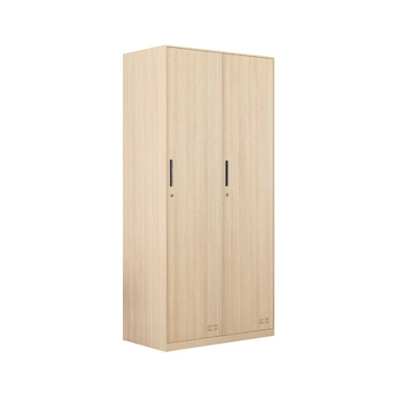 Modern Metal Storage Cabinet with Garment Rod Matte Finish Cabinet for Bathroom