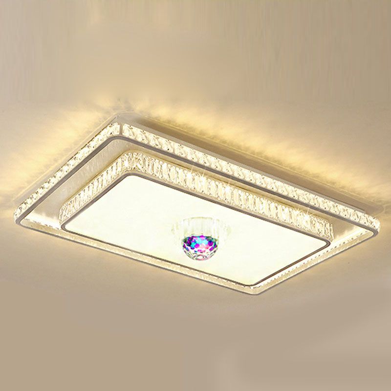 Luminaire encastré rectangulaire en métal, Style moderne, Bluetooth, musique, luminaire encastré doré