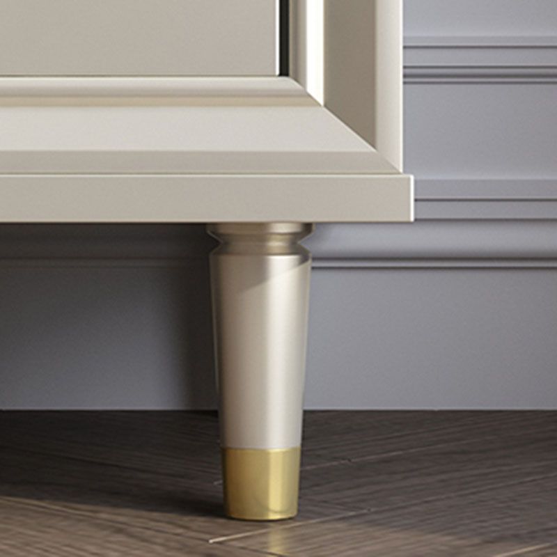 Contemporary Horizontal Double Dresser Cherry Wood Storage Dresser for Bedroom