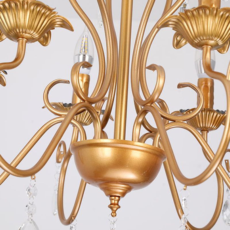 Wrought Iron Pendant Light Sputnik Contemporary Pendant Light for Living Room