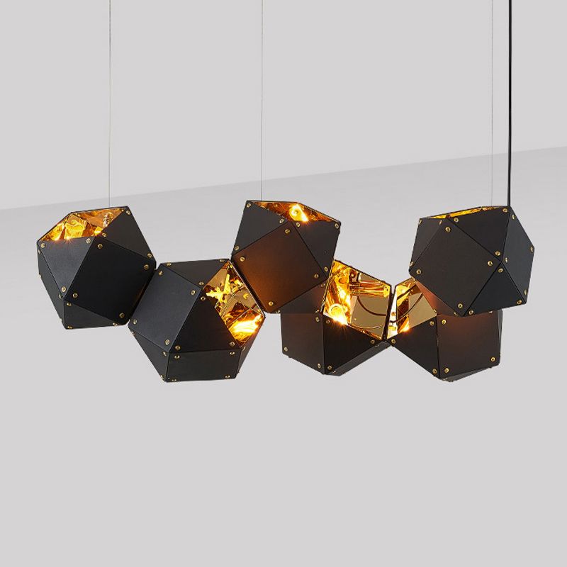 Modern Style Hanging Island Light Metal Dining Room Island Chandelier