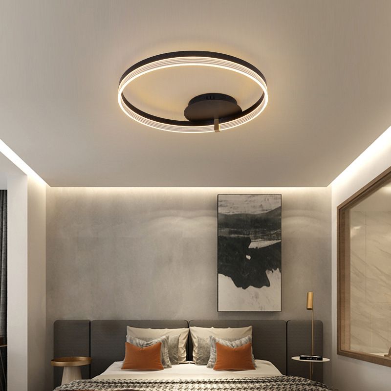 Modern Ceiling Lamp Circle LED Flush Mount Light Fixture for Bedroom
