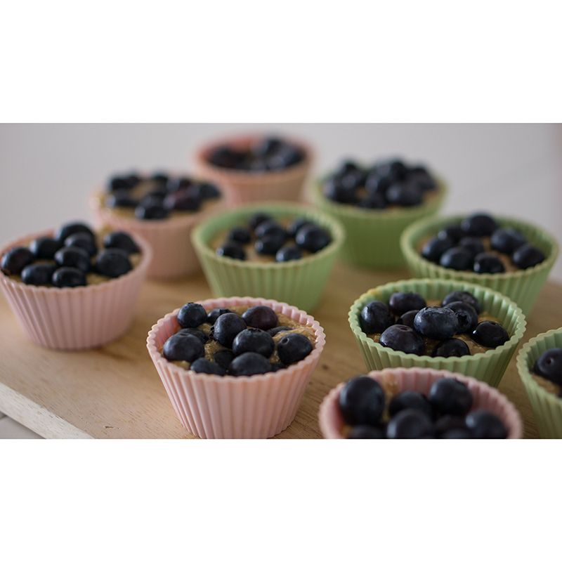 Blueberry Cake Dessert Murals Environment Friendly for Dessert Shop Stain Resistant