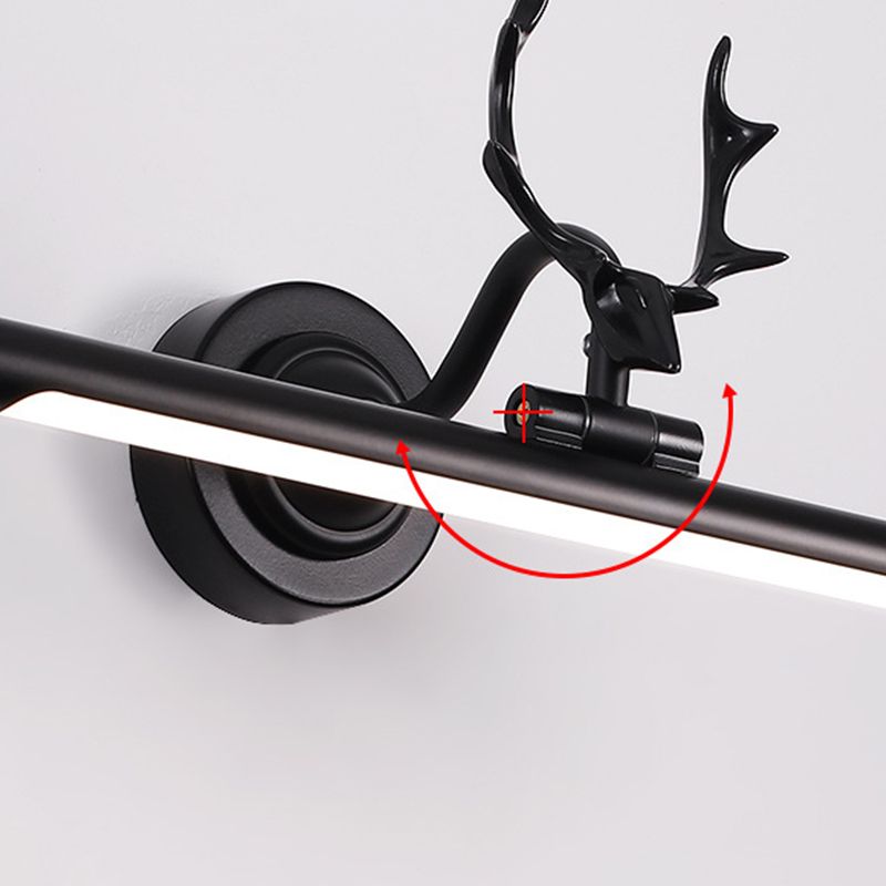 Linear Vanity Lighting Minimalist Metal LED Wall Mounted Lights for Bathroom