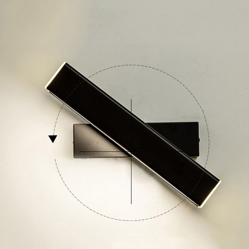 350 ° design rotabile Design LED LAMPAGNO SEMPLICITÀ STANZO ACRILICO LIGHT DI SCONCE RETTANGOLARE PER CAMERA