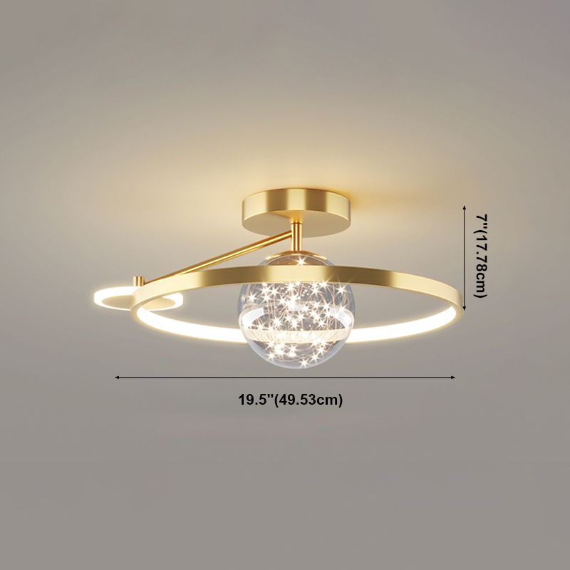 Lámparas de techo empotradas LED doradas con iluminación empotrada moderna Gypsophila