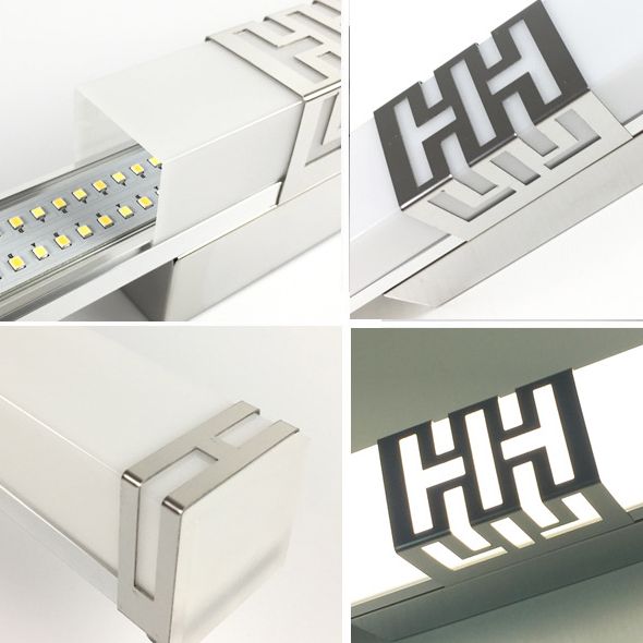 Simplicité Rectangle Vanity Sconce Lights Acrylique Moup Moup Light Aymat pour salle de bain