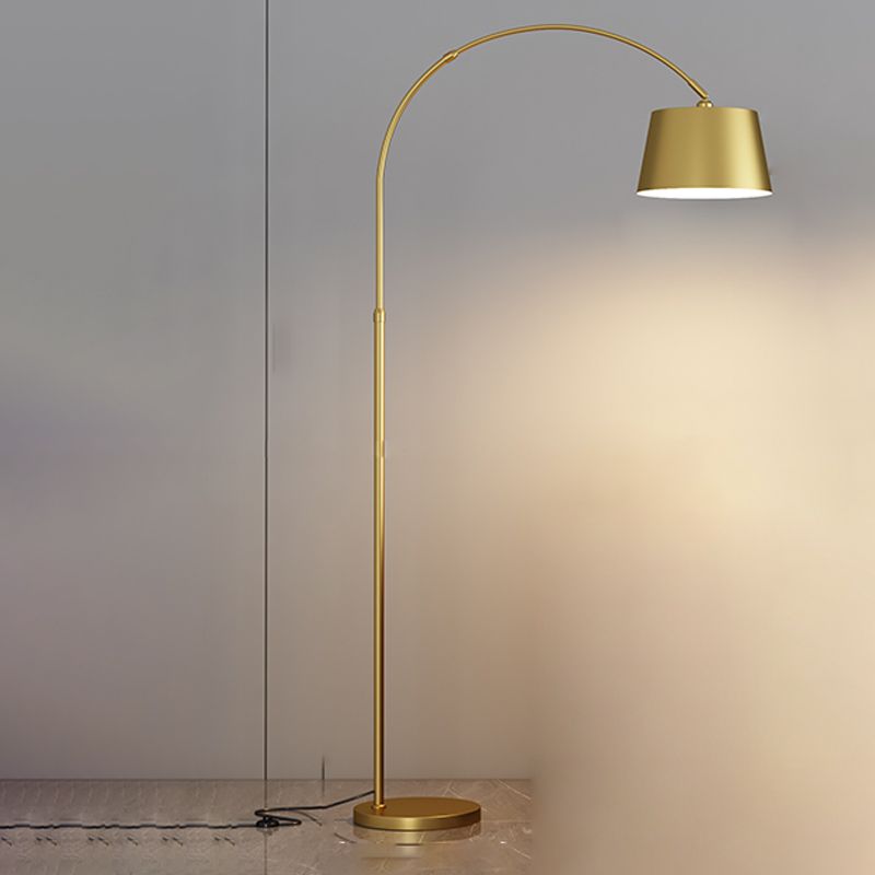 Geometrische vorm metalen vloerlicht moderne stijl 1 lichte vloerbevestiging licht