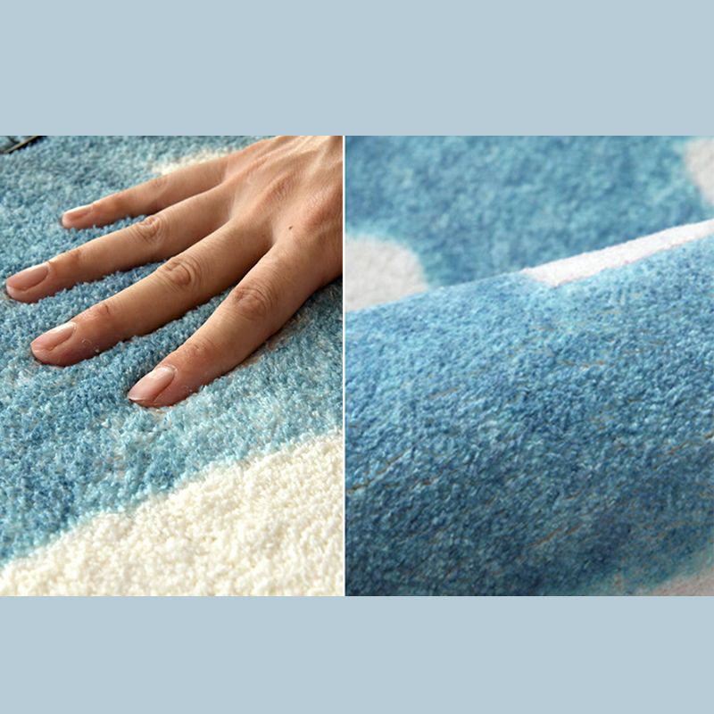 Casual Marble Print Rug Contemporary Simplicity Area Rug Polypropylene Washable Rug for Living Room