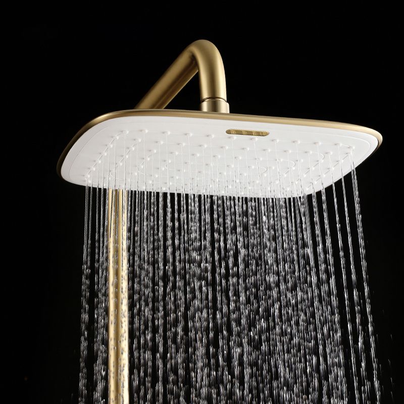 Shower System Trim Lever Hand Square Massage Jet Shower Combo