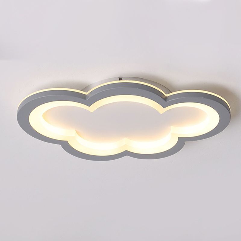 Joli plafonnier LED à motif de nuage, plafonnier pour chambre d'enfant