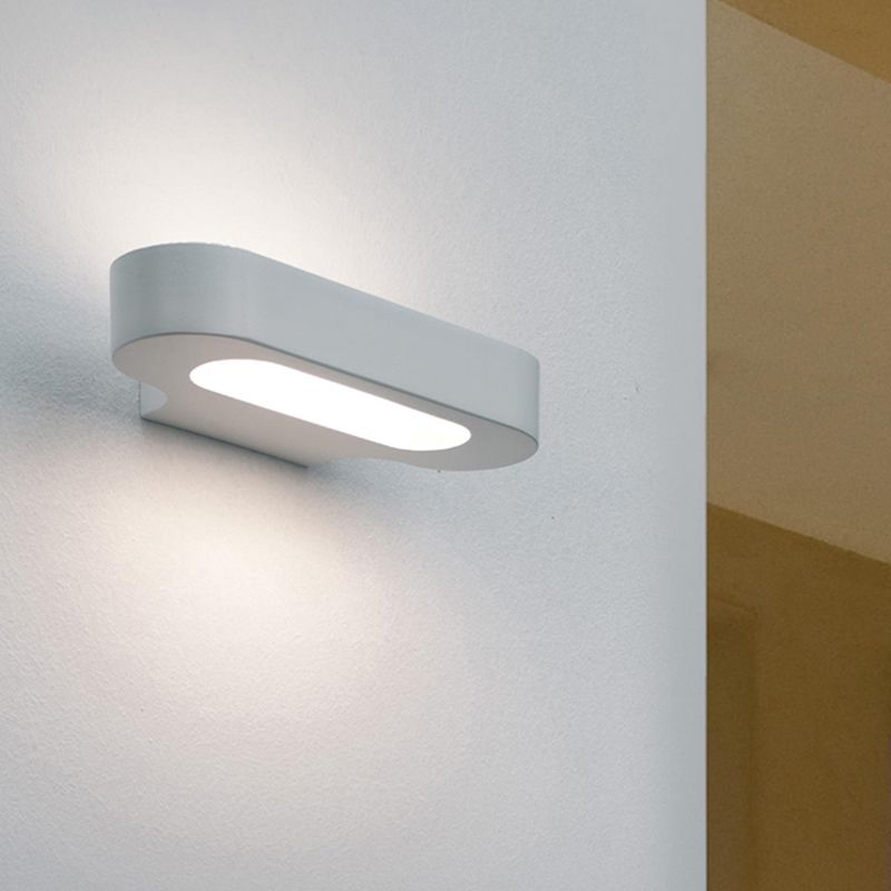 Modern Simple Aluminum Vanity Light Ellipse Shape Vanity Lamp for Shower Room