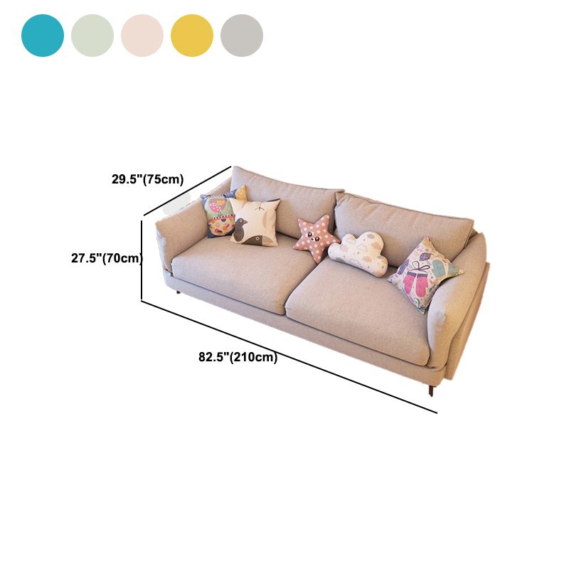 Contemporary Cushions Standard Square Arm Living Room Settee
