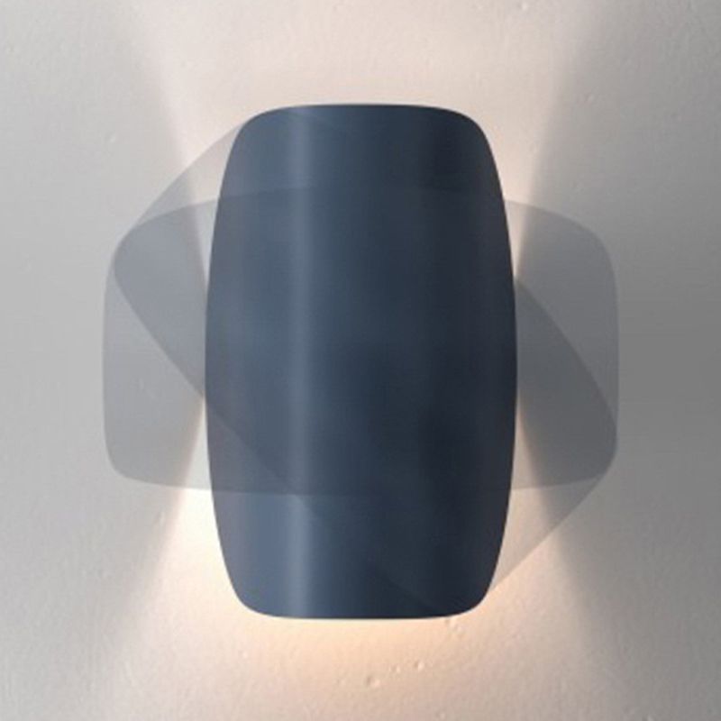 Nordic Style Wall Light Colorful Arc Shape Wall Lamp with Iron Shade for Bedroom