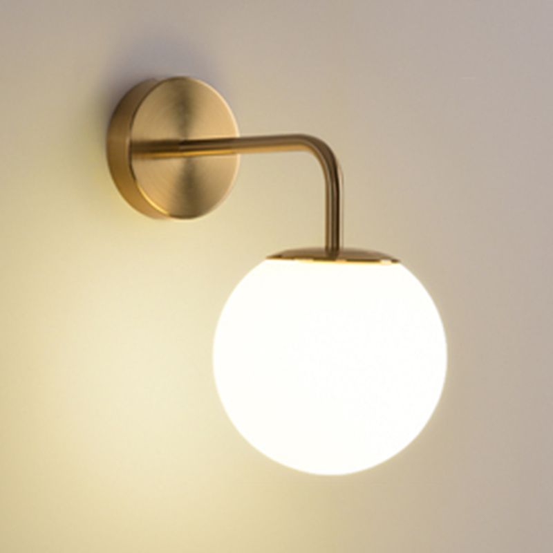 Glas Kugel Wandleuchte minimalistische Leuchtenleuchte für Schlafzimmer