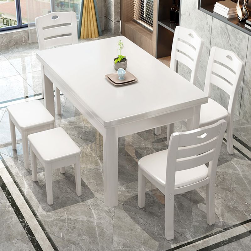 Simplicity Style Dinette Table Solid Wood Rectangle Dinner Table for Dining Room