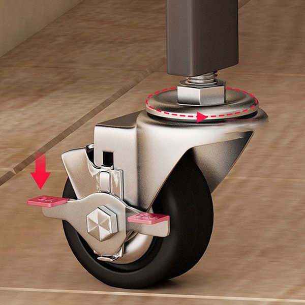 Modern Style Bookshelf Metal Open Back Folding Bookcase for Office