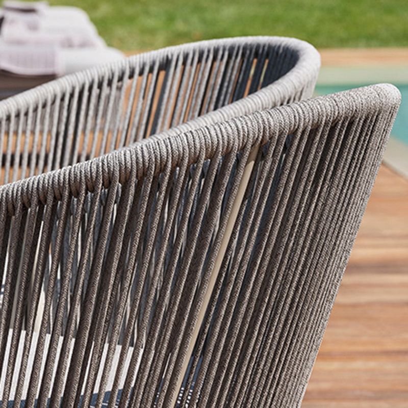 Round Patio Dining Table Set 1/2/5/6 Pcs Stone Top Patio Dining Table with Chairs