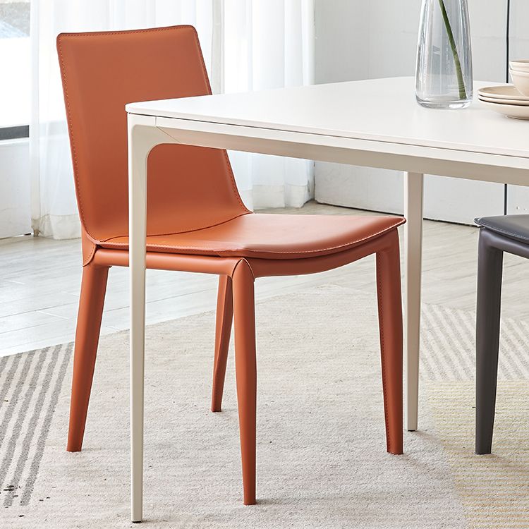 Modern Style Side Chair Faux Leather Dining Chair for Dining Room