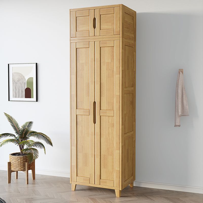 Light Wood Finish Wardrobe Armoire Traditional Wardrobe Cabinet