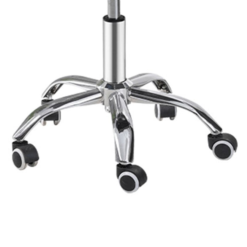 Scandinavian Metal Stool Upholstered Seat Counter Stool in Matte Finish