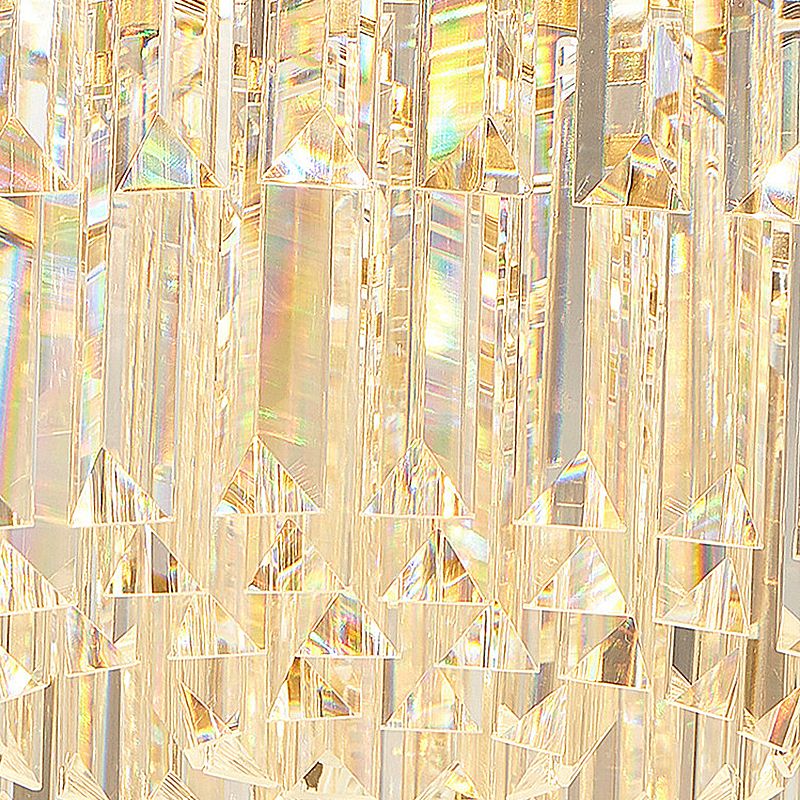 Contemporary Luxury Chandelier Unique Light Strip Crystal Ceiling Light for Home