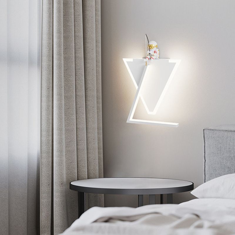 Children Wall Mount Light LED Resin Wall Light with Acrylic Shade for Kid's Room