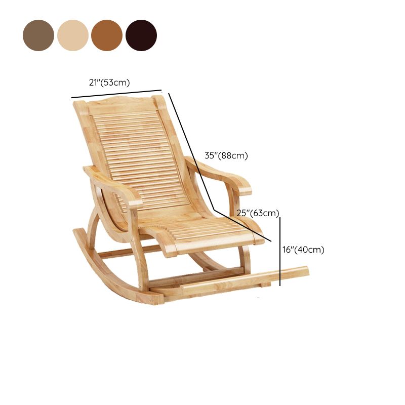 Modern Solid Wood Rocker Chair Spindle Rocker Chair for Living Room