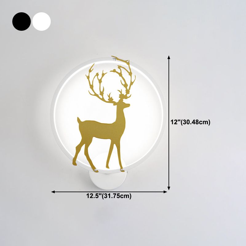 Kids Style Unique Shape Wall Light Metal 1 Light Wall Mounted Light Fixture