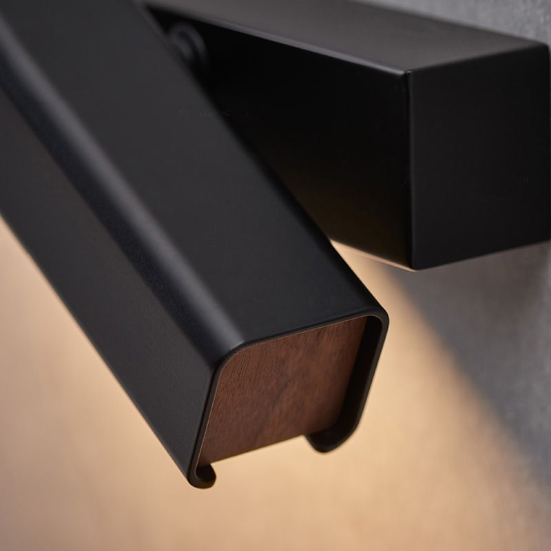 Square Shade Metal Wall Sconce Modern Style 1 Light Wall Mounted Light