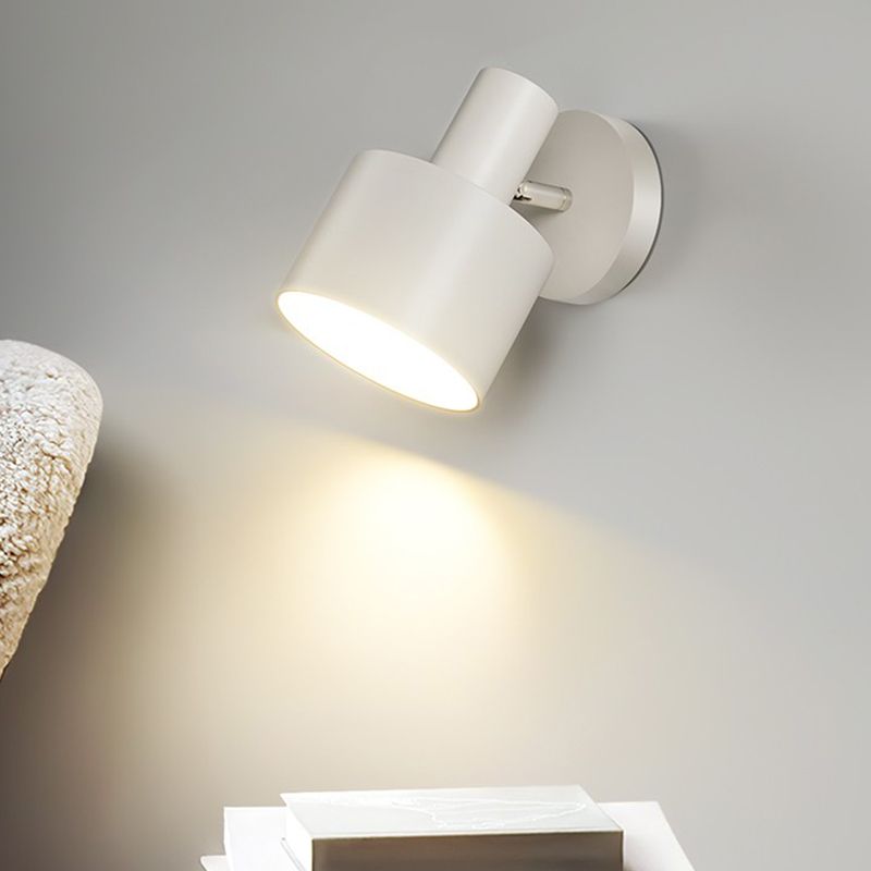 Polished Finish Single Modern Wall Mounted Sconce Metal LED Wall Light