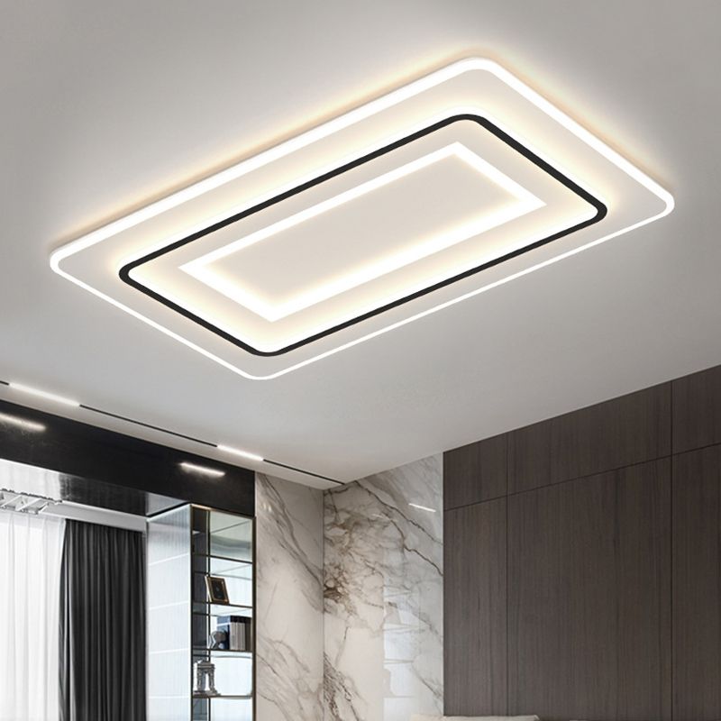Modern Style Geometrical Flush Ceiling Lights 1-Light Acrylic Flush Mount Led Fixture