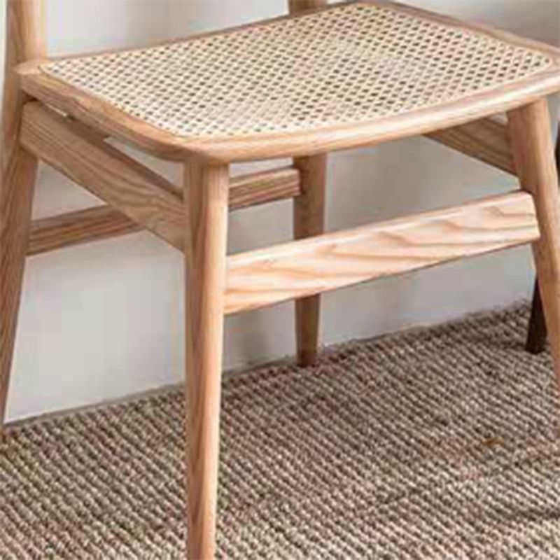 Industrial Side Chair Open Back Wood Dining Room Chair for Dining Room