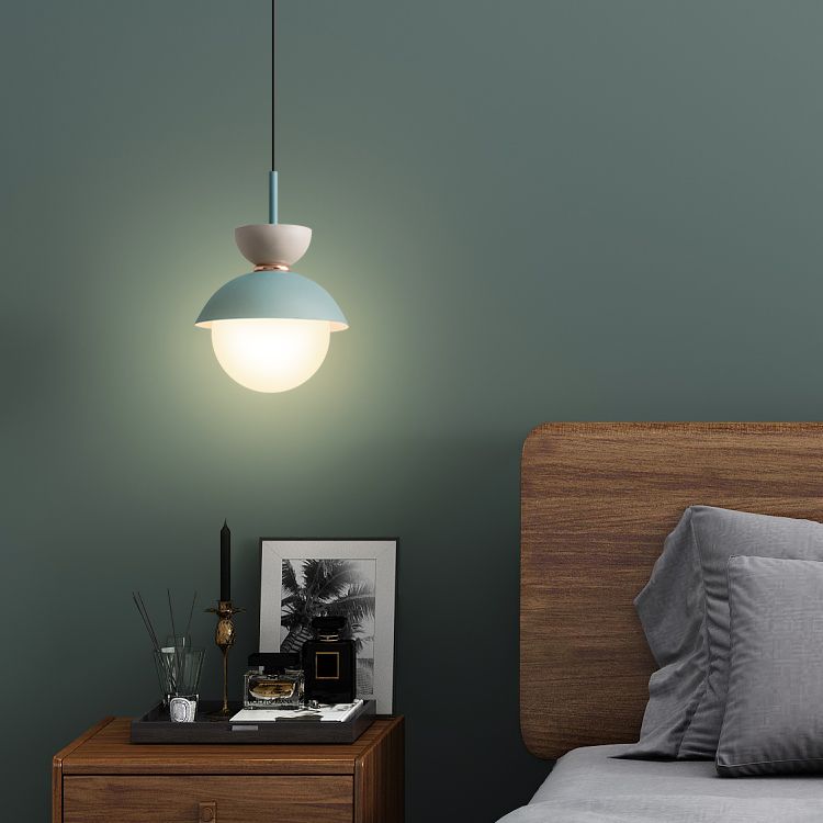 Nordic Macaron Pendant Light Modern Simple Style Hanging Lamp For Bedroom Dining Room