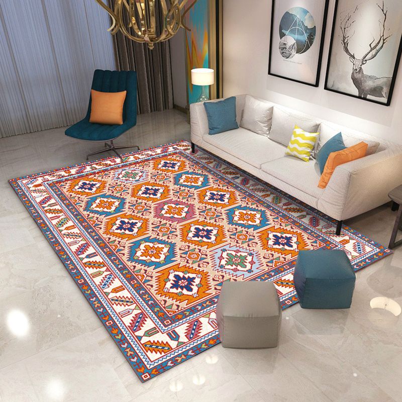 Minimalistisch woonkamertapijt Multi gekleurd geometrisch printgebied Tapijt Polypropyleen antislip achterkant Huisdiervriendelijk binnentapijt