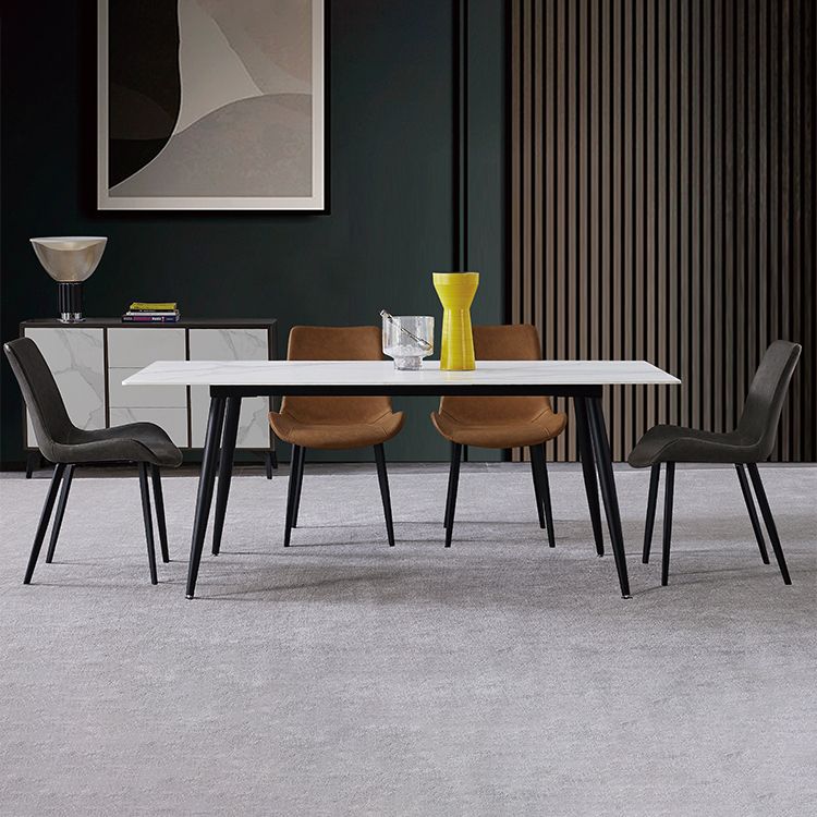 Modern Style Sintered Stone Dining Round Table Set 1/4/5 Pieces Dining Set
