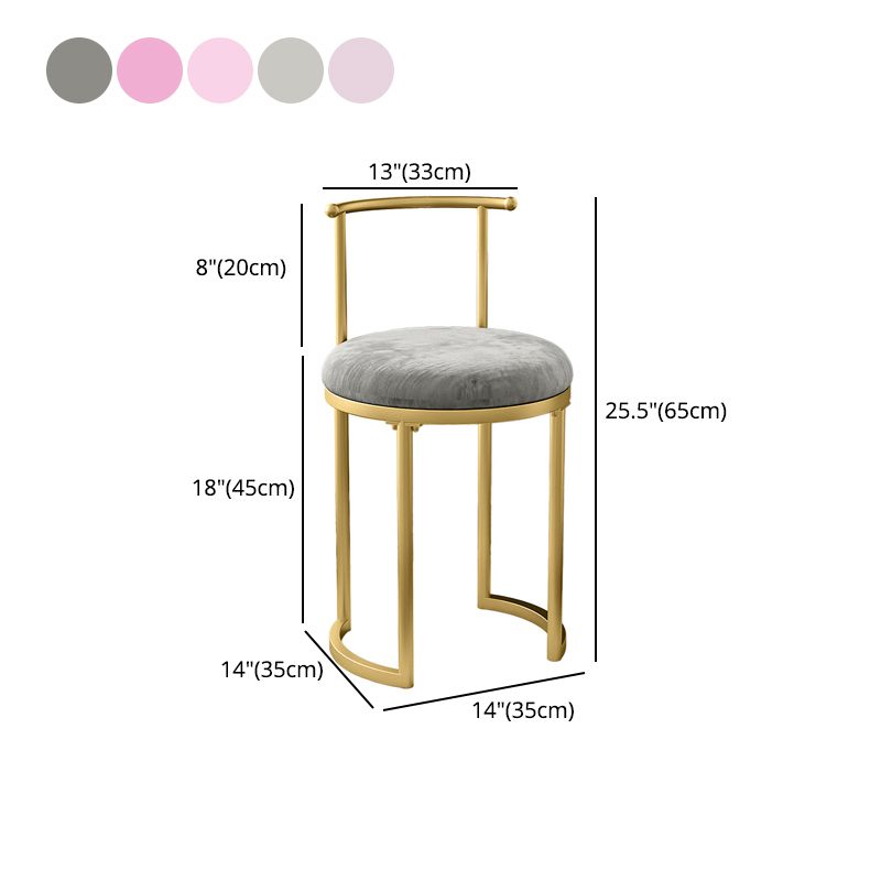 Scandinavian Open Back Side Chair for Home Upholstered Side Chairs