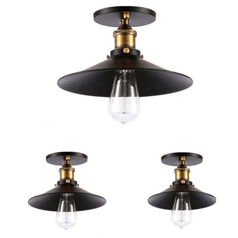Magazijn Metaal Plafondmontage Armatuur Industrieel 1 Licht Semi Flush