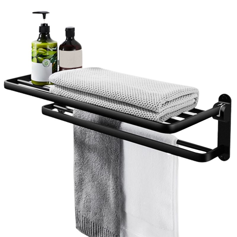 Modern Bathroom Hardware Set Matte Black Metal Bathroom Accessory Kit Anti-rust
