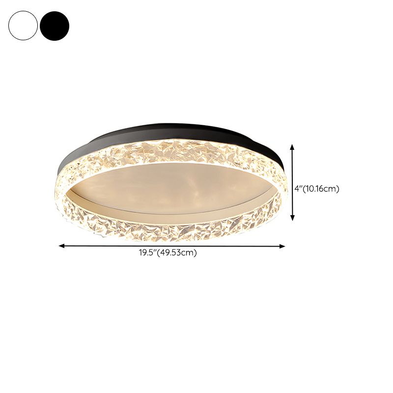 LED Ceiling Lamp Modern Simple Ceiling Mount Light with Acrylic Shade for Bedroom