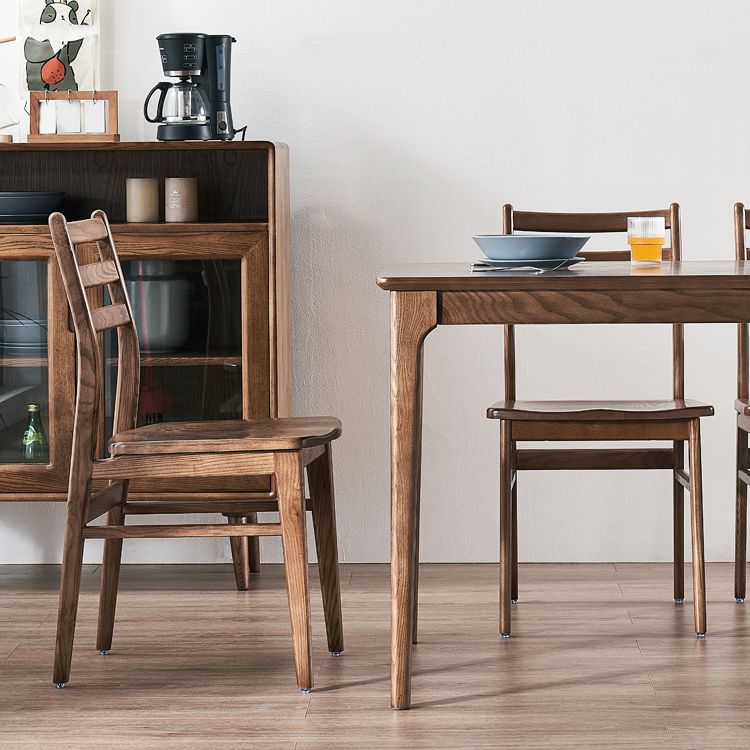 Rectangle Dining Site Table Simplicity Style Solid Wood Table with 4-foot