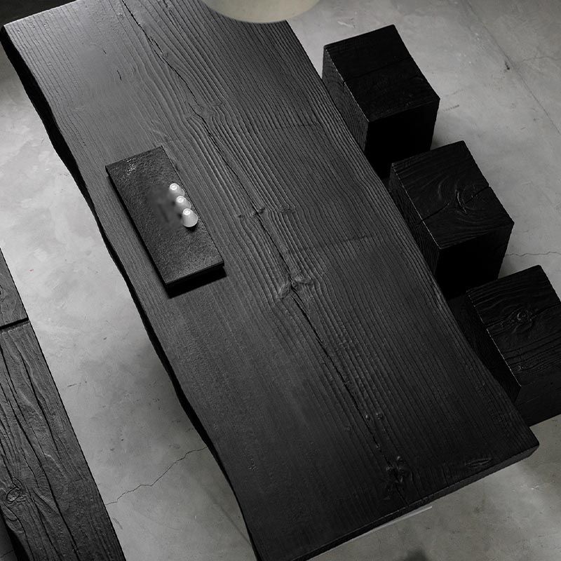 Acrylic Clear Double Pedestal Dining Table Modern Solid Wood Top Dinette Table