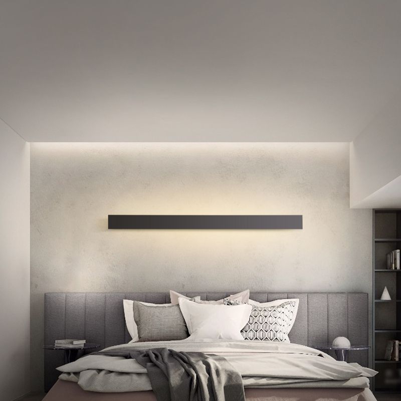1 Light Linear Wall Lamp Simplicity Metal Wall Mounted Light Fixture