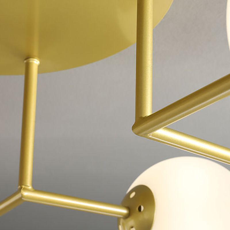 Sputnik Semi Flush Plafond Licht Moderne Glas Woonkamer Semi Flush Mount