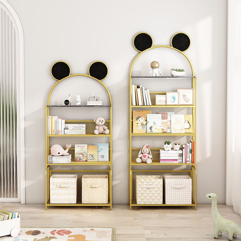 Libreria in stile glam a parete per la casa per l'ufficio e la sala da studio