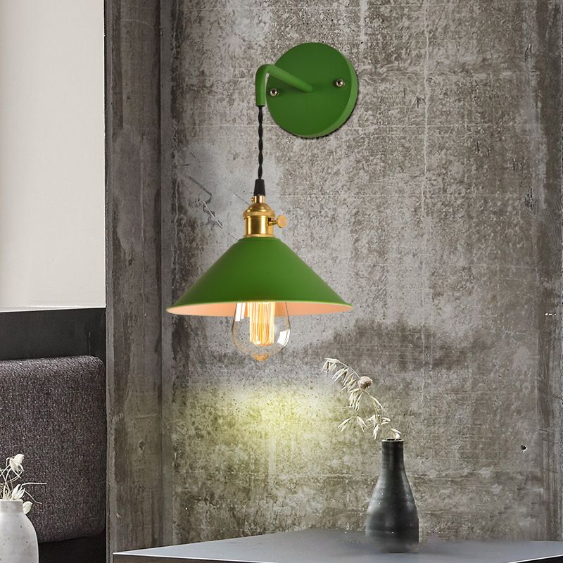 1 Light Tapered Wall Sconce Lights Modern Wall Lamp Metal Sconce Lights