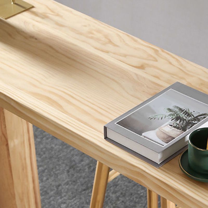 Modern Bar Height Table Solid Wood Top Bistro Bar Table for Patio Use