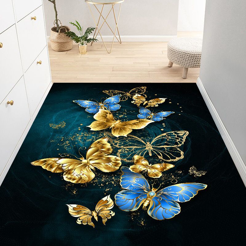 Moderner Teppich Polyester glänzender Teppich Färbung widerstandsfähiger Teppich für Wohnzimmer