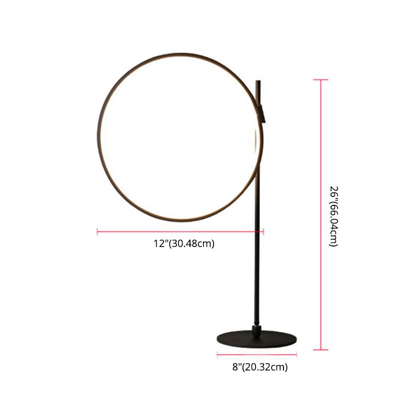 Modern Minimalist Style Round Strip LED LAMPAGGIO LAMPAGGIO METALE LIGHT per camera da letto