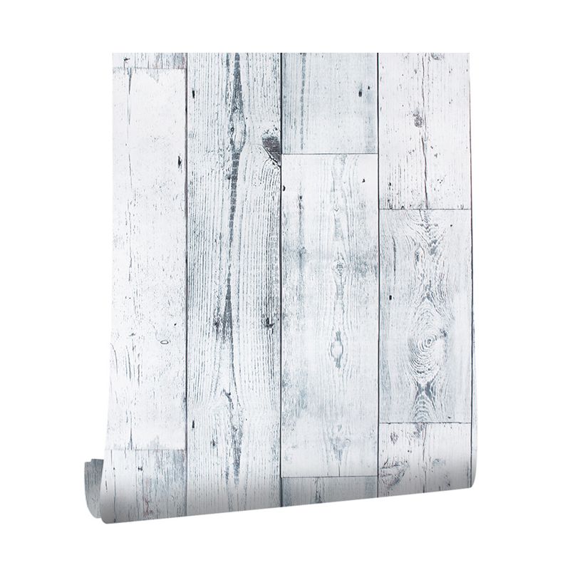 Self Sticking Rustic Wood Wallpaper Grey-Green Easy Peel Off Wall Art for Living Room